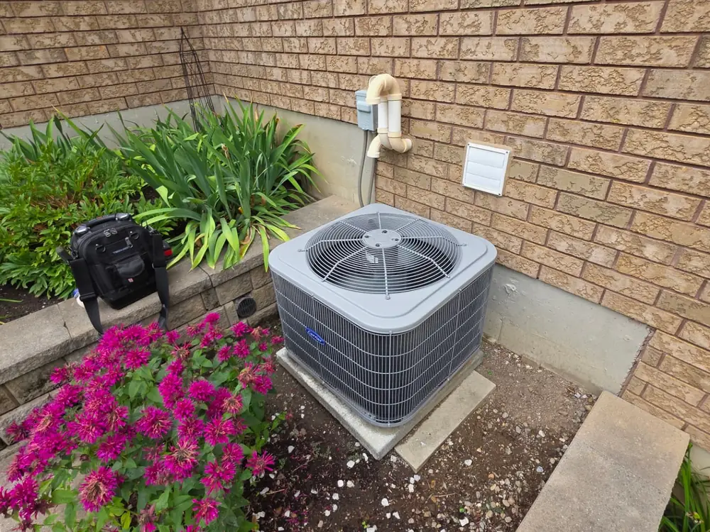 Outdoor air conditioning installation