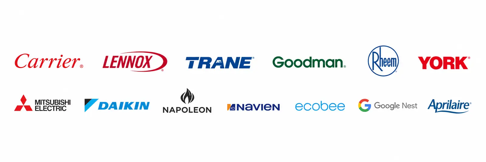Equipment brand logos
